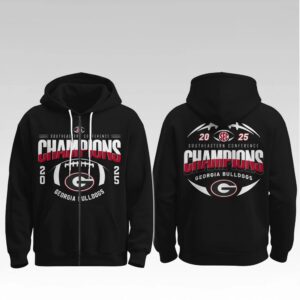 Georgia Orange Bowl Chamions Boutheastern Co Ference Hoodie 2025 Bigfirefashion