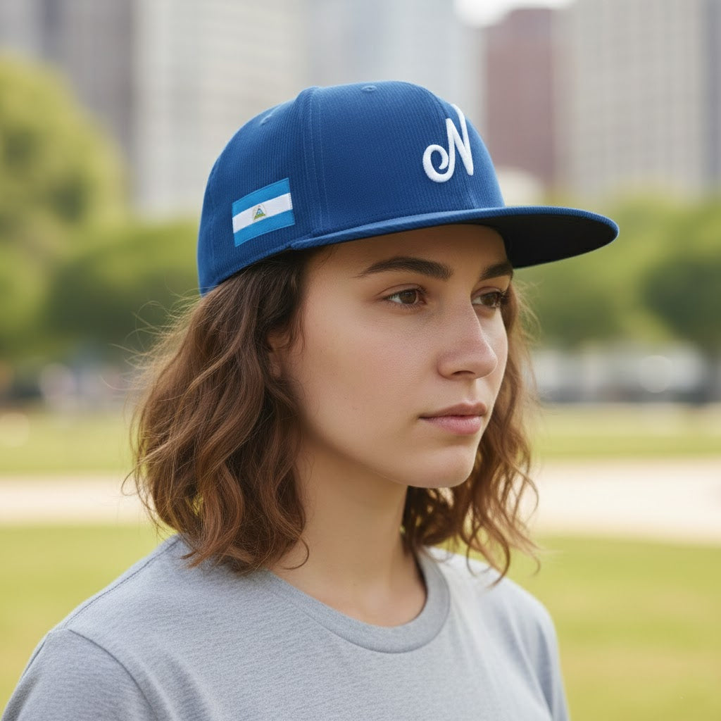 Nicaragua Flag World Baseball Hat 1