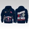 Ole Miss Rebels Allstate Sugar Bowl Champions University Of Mississippi Zip Hoodie Bigfire Fashion