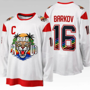 2026 Florida Panthers Barkov Roar Proud Pride Night Hockey Jersey - Bigfirefashion