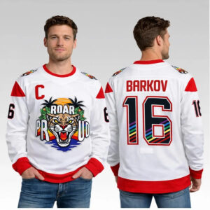 2026 Florida Panthers Barkov Roar Proud Pride Night Hockey Jersey - Bigfirefashion