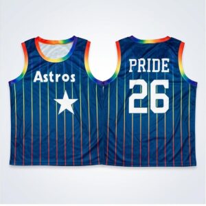 2026 Houston Astros Pride Night Basketball Jersey