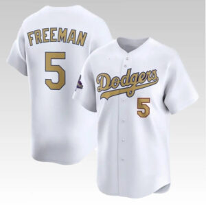 2025 LA Dodgers Freddie Freeman White Jersey - Bigfirefashion