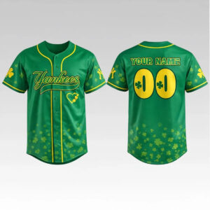 2026 NY Yankees Patrick's Day Jersey - Bigfirefashion
