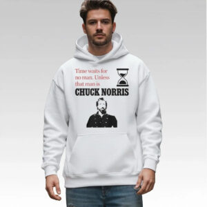 2026 Time Waits For No Man Unless That Man Is Chuck Norris Shirt - Bigfirefashion