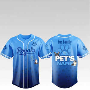2026 KC Royals Fur Family Pet Game Night Jersey - Bigfirefashion