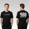 Raiders Maxx Crosby Call All Audible 988 Suicide Hotline Shirt - Bigfirefashion