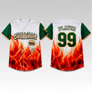 2026 Albuquerque Isotopes Green Chile Cheeseburgers Jersey Giveaway - Bigfirefashion