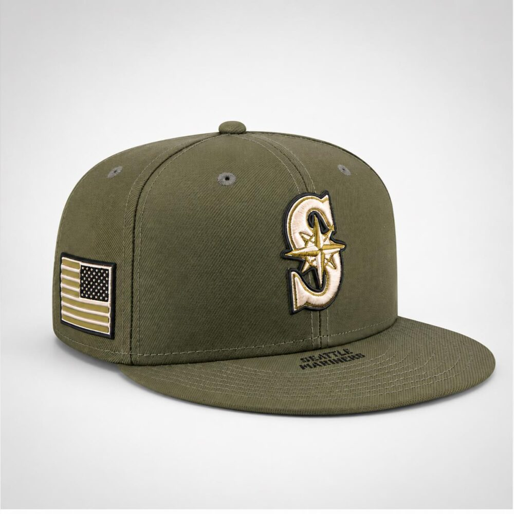 2026 Seattle Mariners Military Armed Forces Day Hat: A Clean Olive Tribute Built for Mariners Fans 2 SfrPj2b8 image