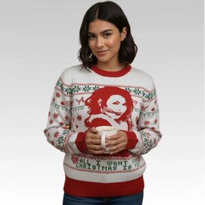 2026 Mariah Carey All I Want For Christmas Is You Ugly Sweater Bigfire Fashion