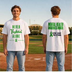2026 Phillies Strike Out the Stigma Never Fightin’ Alone Shirt