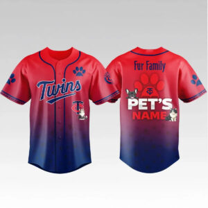 2026 Minnesota Twins Fur Family Pet Game Night Jersey - Bigfirefashion