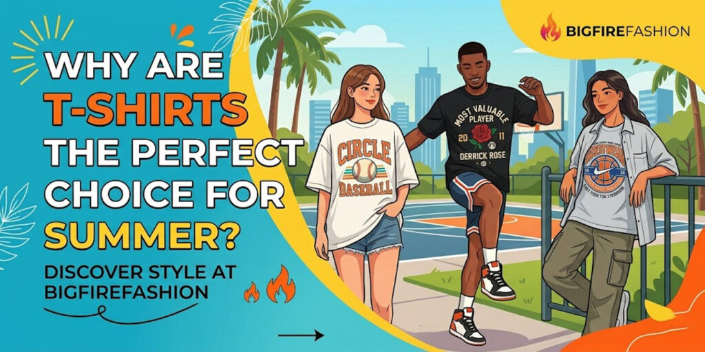 Why Are T Shirts at Bigfirefashion the Perfect Choice for Summer Outfits Banner Blog