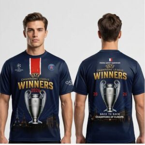 YrQwStwa 2026 Paris Saint Germain UEFA Champions League Winners Shirt 1 2 1
