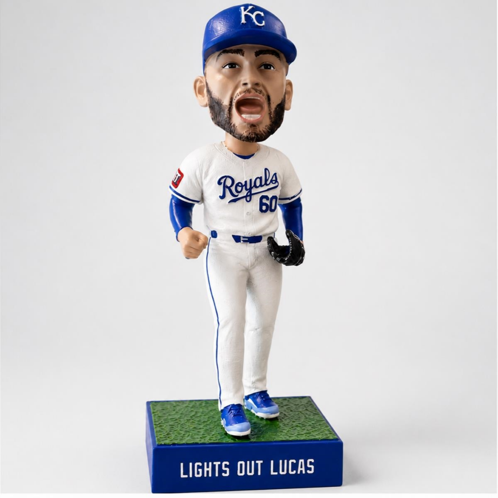 The Ultimate Collector's Guide: 2026 KC Royals Lights Out Lucas Bobblehead Night Giveaway 2 YvtUrF2v image