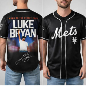 2026 NY Mets Luke Bryan Word On The Street Tour Jersey - Bigfirefashion