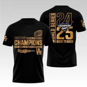 2025 LA Dodgers World Series Win 2024 Back To Back Shirt - Bigfirefashion
