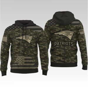 2025 Patriots Salute To Service Camo Hoodie - Bigfirefashion