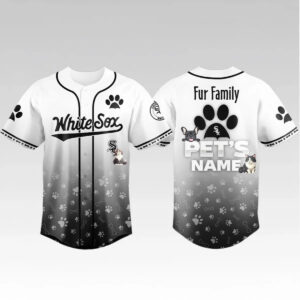 2026 Chicago White Sox Fur Family Pet Game Night Jersey - Bigfirefashion