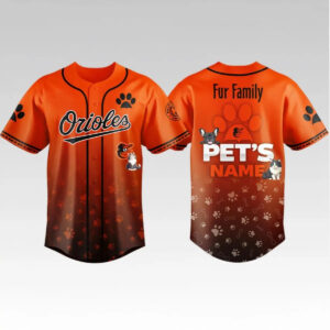 2026 Orioles Fur Family Pet Game Night Jersey - Bigfirefashion