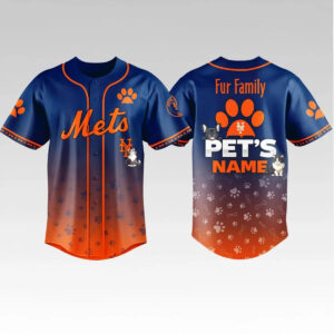 2026 NY Mets Fur Family Pet Game Night Jersey - Bigfirefashion
