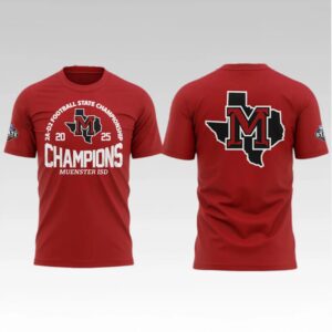 2025 Muenster ISD Champions Football State Championship Shirt Bigfirefashion