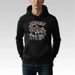 2026 Vikings Three Deep Giveaway Shirt Bigfirefashion