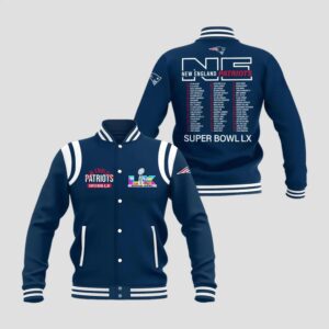 2025 NE Patriots AFC Champions Super Bowl LX Jacket - Bigfirefashion