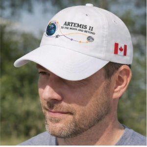 Artemis 2 To The Moon And Beyond Canada Flag Hat