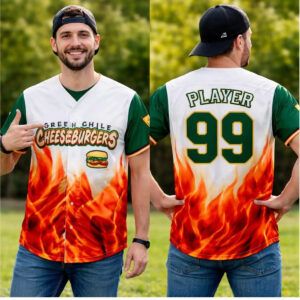 2026 Albuquerque Isotopes Green Chile Cheeseburgers Jersey Giveaway - Bigfirefashion