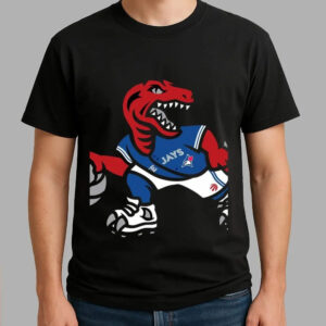 2025 Blue Jays Dinosaur World Series Shirt - Bigfirefashion
