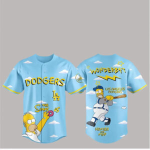 2026 LA Dodgers The Simpsons Wonderbat Homer For MVP Clouds Jersey