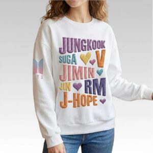 BTS Jungkook Suga V Jimin Jin RM J Hope Sweatshirt Bigfirefashion