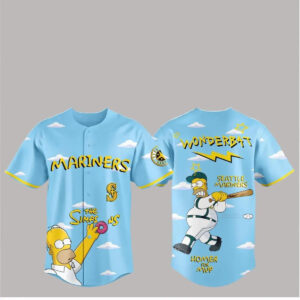 2026 Seattle Mariners The Simpsons Wonderbat Homer For MVP Clouds Jersey