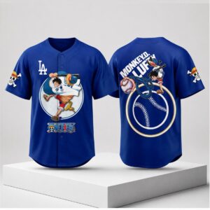 2026 Shohei Ohtani Dodgers Monkey D Luffy One Piece Night Jersey