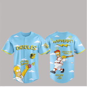 2026 Baltimore Orioles The Simpsons Wonderbat Homer For MVP Clouds Jersey