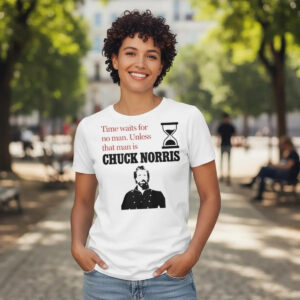 2026 Time Waits For No Man Unless That Man Is Chuck Norris Shirt - Bigfirefashion