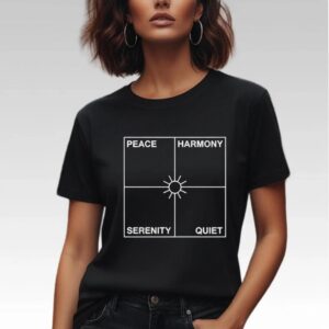 Boye Mafe Peace Harmony Serenity Quiet Shirt - Bigfirefashion