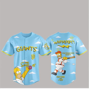 2026 SF Giants The Simpsons Wonderbat Homer For MVP Clouds Jersey