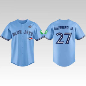 2025 Guerrero Jr Blue Jays World Series Baseball Jersey - Bigfirefashion