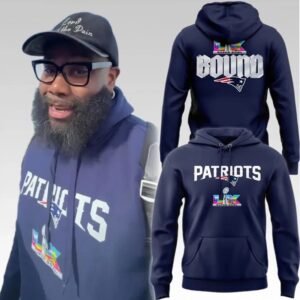 2026 NE Patriots Super Bowl LX Hoodie - Bigfirefashion