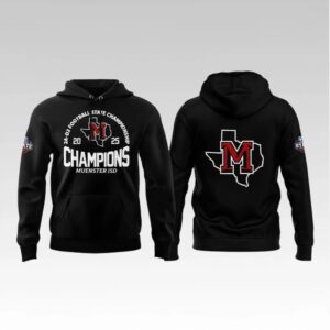 2025 Muenster ISD Champions Football State Championship Hoodie Bigfirefashion