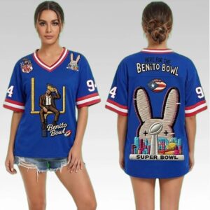 Bad Bunny Here For The Benito Bowl Jersey Bigfirefashion