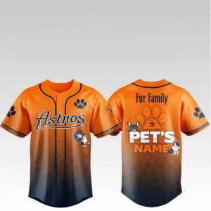 2026 Astros Fur Family Pet Game Night Jersey - Bigfirefashion