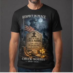 Respect In Peace Chuck Norris The Man The Myth The Legend Shirt - Bigfirefashion