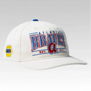 2026 Atlanta Braves Corduroy Throwback Hat Giveaway - Bigfirefashion