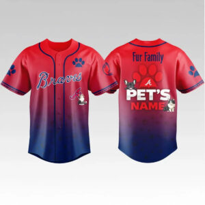 2026 Braves Fur Family Pet Game Night Jersey - Bigfirefashion