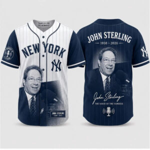 2026 NY Yankees John Sterling Thank You For The Memories Jersey