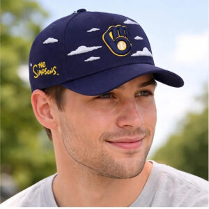 2026 Milwaukee Brewers The Simpsons Clouds Hat