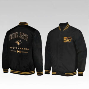 2026 Blue Jays 50th Seasons Roots Canada Bomber Jacket - Bigfirefashion